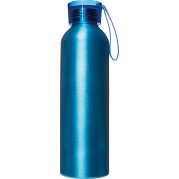 Botella 650 ml para agua en aluminio/plástico/silicona