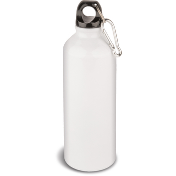 Botella 500 ml blanco para agua en aluminio/plástico