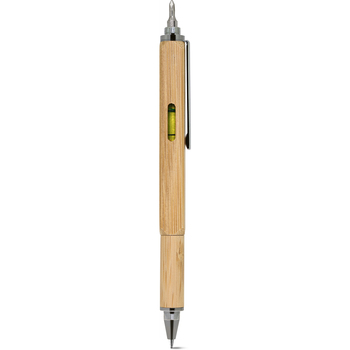 Bolígrafo multifunción fabricado con bambú