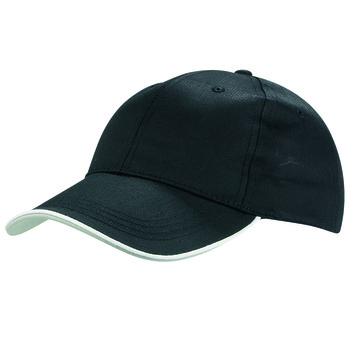 Gorra 6 paneles 65% poliéster/35% algodón