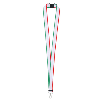 Lanyard con colores de la bandera italiana