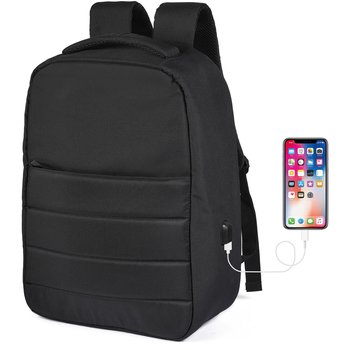 Mochila antirrobo RPET con puerto de carga USB