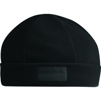 GORRO FORRO POLAR CON ETIQUETA NYLON PARA MARCAR