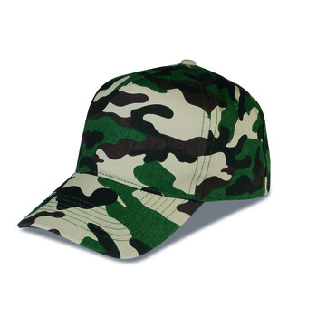 Gorra 5 paneles camuflaje 100% algodón