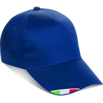 Gorra 5 paneles 100% algodón bandera italiana