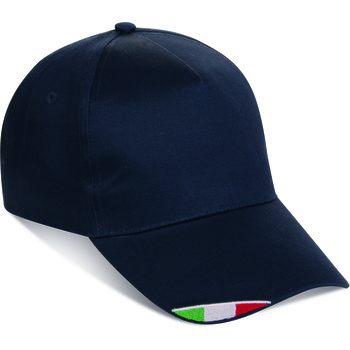 Gorra 5 paneles 100% algodón bandera italiana