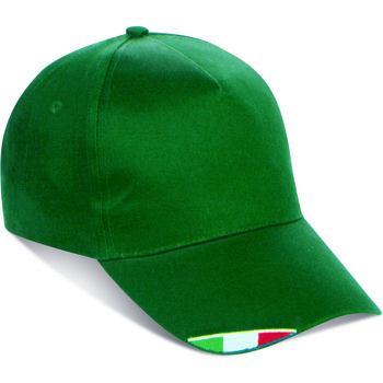 Gorra 5 paneles 100% algodón bandera italiana