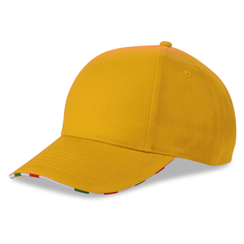 Gorra 6 paneles sandwich bandera italiana