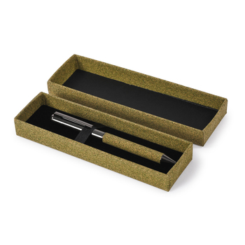 Bolígrafo de posos de té en caja de regalo