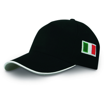 Gorra 5 paneles bandera italiana