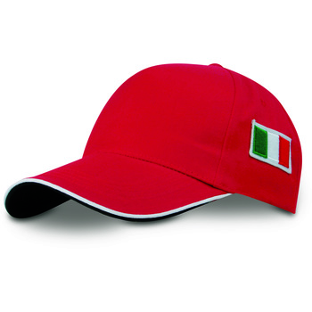 Gorra 5 paneles bandera italiana