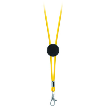 Lanyard cordón poliéster con placa estampación