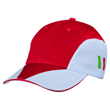 Gorra 8 paneles sandwich bicolor bandera italiana