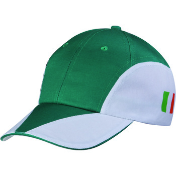 Gorra 8 paneles sandwich bicolor bandera italiana