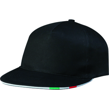 Gorra rapper 5 paneles sandwich 100% algodón