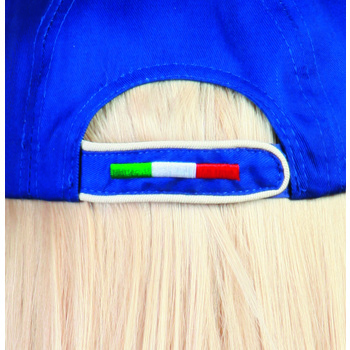 Gorra 6 paneles girados escudo Italia