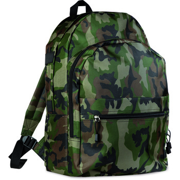 Mochila trekking nylon 600D estampado camuflaje