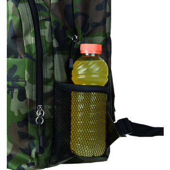 Mochila trekking nylon 600D estampado camuflaje