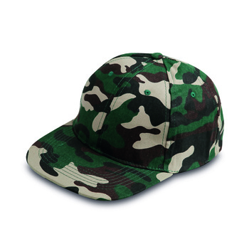 Gorra rapper 6 paneles camuflaje 100% algodón