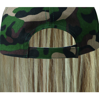 Gorra rapper 6 paneles camuflaje 100% algodón