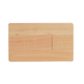 MEMÓRIA USB DE MADERA EN FORMA DE TARJETA DE CRÉDITO  (2GB-4GB-8GB)