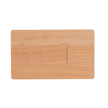 MEMÓRIA USB DE MADERA EN FORMA DE TARJETA DE CRÉDITO  (2GB-4GB-8GB)