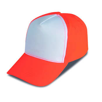 Gorra golf 5 paneles bicolor 100% poliéster