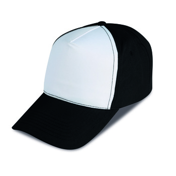 Gorra golf 5 paneles bicolor 100% poliéster