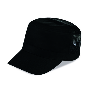 Gorra militar rejilla algodón/poliéster