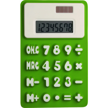 CALCULADORA FLEXIBLE 8 DÍGITOS DE GOMA