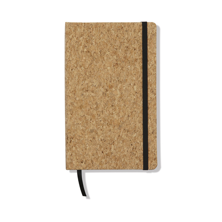 Libreta a5 tipo moleskine papel/corcho