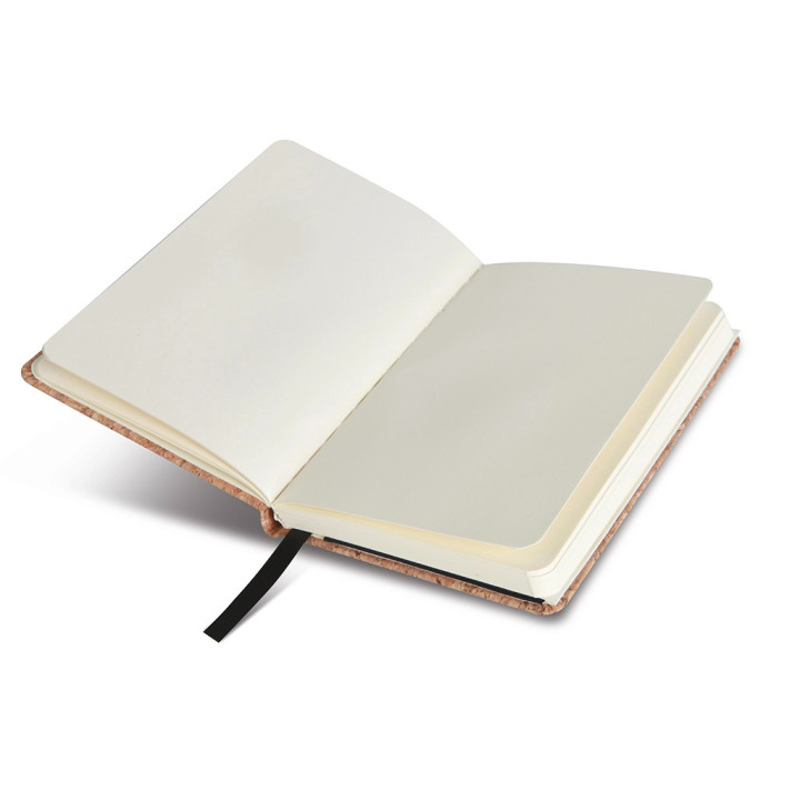 Libreta a5 tipo moleskine papel/corcho