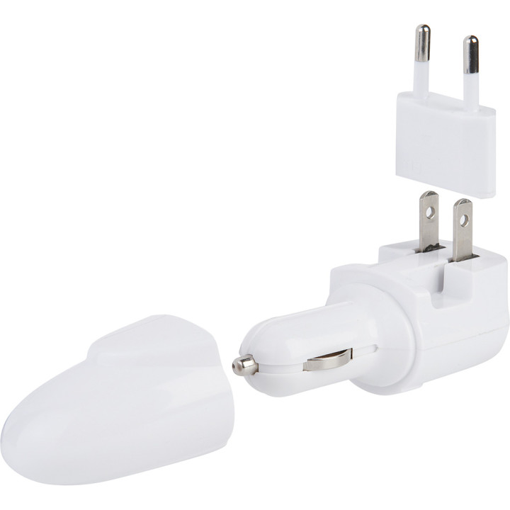Adaptador de corriente plástico/metal