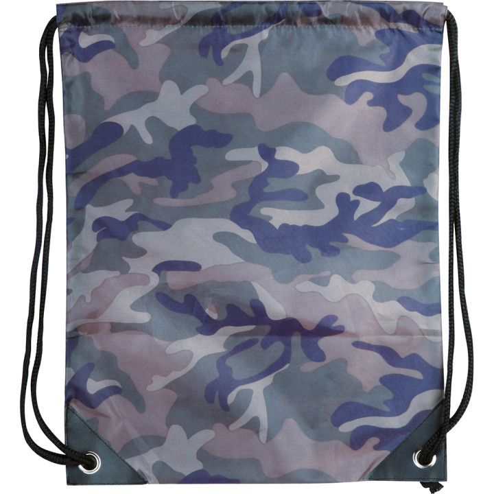 Mochila de cuerdas nylon 210t estampado camuflaje