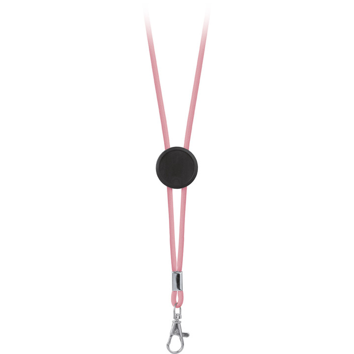 Lanyard cordón poliéster con placa estampación
