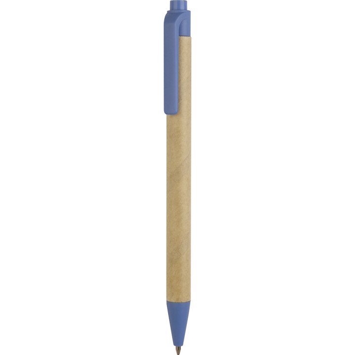 Boligrafo biodegradable y cartón reciclado