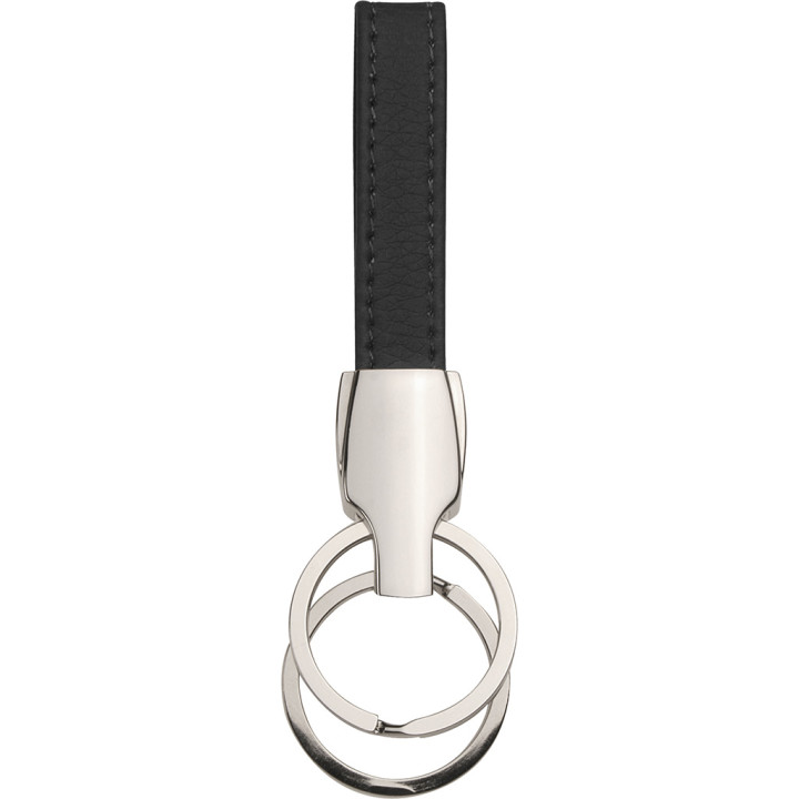 Llavero doble anilla metal/pvc