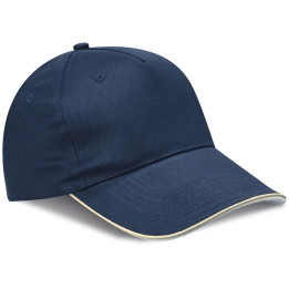 Gorra 5 paneles piping 100% algodón