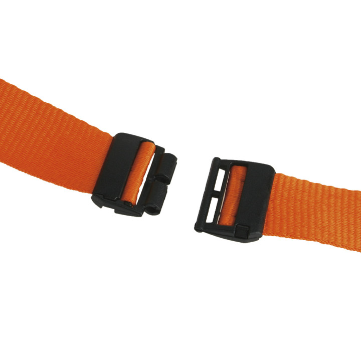 Lanyard poliéster con cierre seguridad, pinza metal y porta móvil