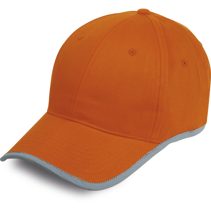 Gorra 6 paneles reflex 100% algodón