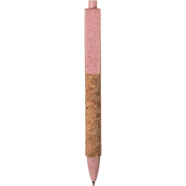 Bolígrafo en corcho, paja de trigo y abs