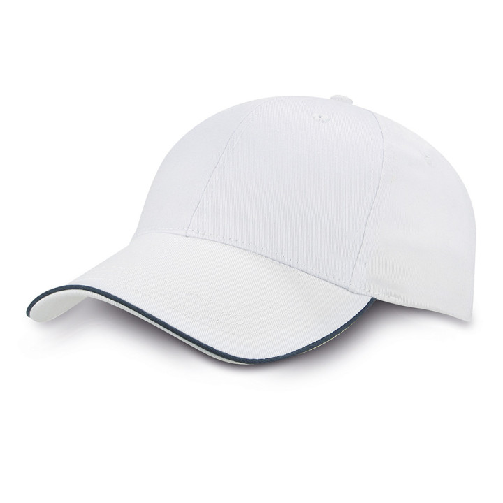 Gorra 6 paneles 65% poliéster/35% algodón