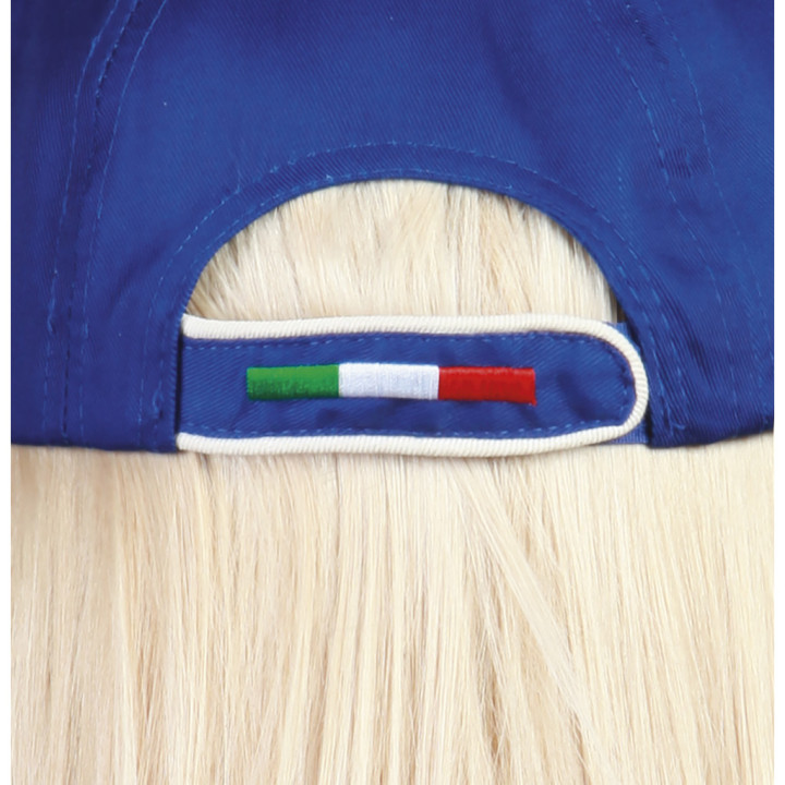 Gorra 6 paneles girados escudo italia
