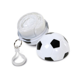Poncho en funda balón futbol pvc