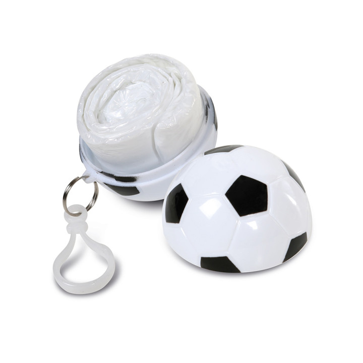Poncho en funda balón futbol pvc