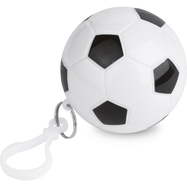 Poncho en funda balón futbol pvc