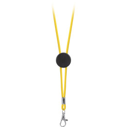 Lanyard cordón poliéster con placa estampación