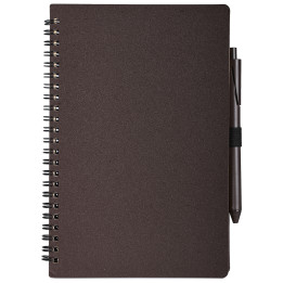 Cuaderno fabricado con posos de café a5