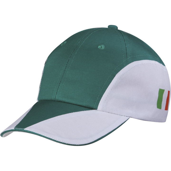 Gorra 8 paneles sandwich bicolor bandera italiana