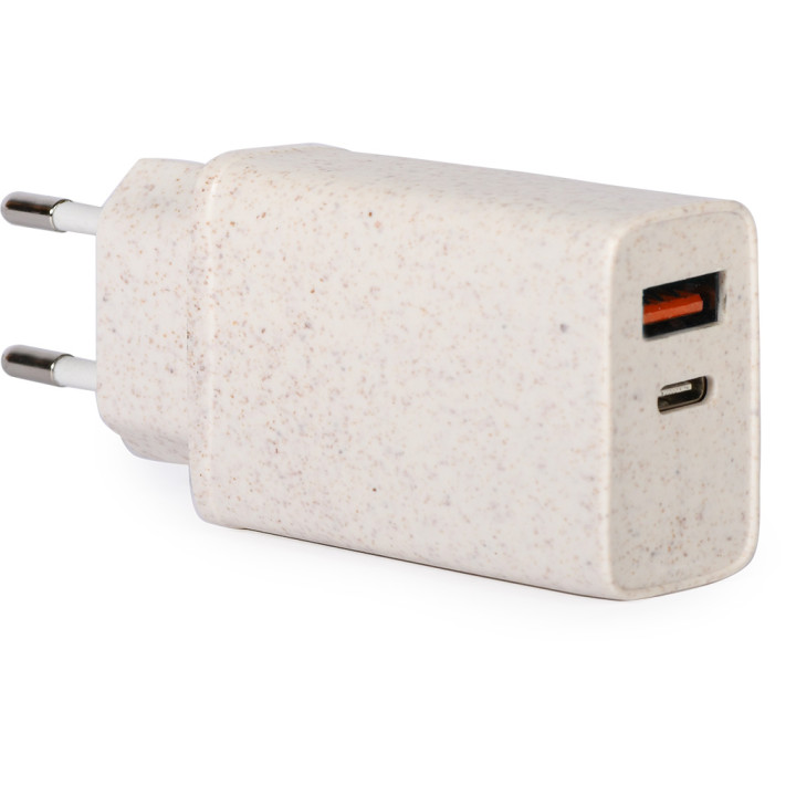 Cargador rápido 2 en 1 usb 20 w